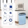 imageKitchen Trash Can with Lid 13 Gallon Automatic Garbage Can for Bathroom Bedroom Home Office 50 Liter Touch Free HighCapacity Brushed Stainless Steel Waste BinBlue