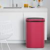 imageKitchen Trash Can with Lid 13 Gallon Automatic Garbage Can for Bathroom Bedroom Home Office 50 Liter Touch Free HighCapacity Brushed Stainless Steel Waste BinRed