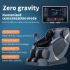 imageMassage ChairFull Body Zero Gravity Recliner Chair with Smart Large Screen Bluetooth Speaker Wormwood Back and Calf Heating Therapy Foot Roller Air Massage System for Home OfficeBlackBlack