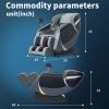 imageMassage ChairFull Body Zero Gravity Recliner Chair with Smart Large Screen Bluetooth Speaker Wormwood Back and Calf Heating Therapy Foot Roller Air Massage System for Home OfficeBlackGrey