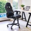 imageOffice Chair PC Gaming Chair Cheap Desk Chair Ergonomic PU Leather Executive Computer Chair Lumbar Support for Women Men BlackBlack