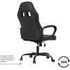 imageOffice Chair PC Gaming Chair Cheap Desk Chair Ergonomic PU Leather Executive Computer Chair Lumbar Support for Women Men BlackBlack