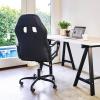 imageOffice Chair PC Gaming Chair Cheap Desk Chair Ergonomic PU Leather Executive Computer Chair Lumbar Support for Women Men BlackBlack