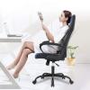 imageOffice Chair PC Gaming Chair Cheap Desk Chair Ergonomic PU Leather Executive Computer Chair Lumbar Support for Women Men BlackBlue