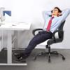 imageOffice Chair PC Gaming Chair Cheap Desk Chair Ergonomic PU Leather Executive Computer Chair Lumbar Support for Women Men BlackWhite