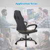 imageOffice Chair PC Gaming Chair Cheap Desk Chair Ergonomic PU Leather Executive Computer Chair Lumbar Support for Women Men BlackWhite