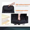 imageOffice Chairs for Heavy People Big and Tall 500lbs Wide Seat Ergonomic PU Leather Desk Chair Adjustable Rolling Swivel Executive Computer Chair with Lumbar Support Headrest Task Chair Black