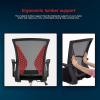 imageOffice Computer Mesh Chair Ergonomic Mid Back Swivel Rolling Desk Chair with Armrest Height Adjustable Lumbar Support x BlackBlack