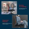 imageOffice Computer Mesh Chair Ergonomic Mid Back Swivel Rolling Desk Chair with Armrest Height Adjustable Lumbar Support x BlackBlack