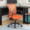 imageOffice Computer Mesh Chair Ergonomic Mid Back Swivel Rolling Desk Chair with Armrest Height Adjustable Lumbar Support x BlackOrange