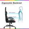 imagePC Gaming Chair Big and Tall Office Chair 400lbs Wide Seat Racing Computer Chair Executive Task Rolling Swivel Adjustable Ergonomic Desk Chair with Lumbar Support Headrest Armrest for AdultsRed