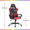 imagePC Gaming Chair Big and Tall Office Chair 400lbs Wide Seat Racing Computer Chair Executive Task Rolling Swivel Adjustable Ergonomic Desk Chair with Lumbar Support Headrest Armrest for AdultsRed