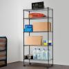imagePayLessHere  6Tier Wire Shelf with Wheels  48quotx18quotx82quot  Chrome  Adjustable Racks  HeavyDuty Storage Shelves Holds Upto 510 lbs  RustResistant NoTool Assembly  for Home Garage ShelvingBlack
