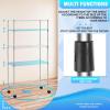 imagePayLessHere  6Tier Wire Shelf with Wheels  48quotx18quotx82quot  Chrome  Adjustable Racks  HeavyDuty Storage Shelves Holds Upto 510 lbs  RustResistant NoTool Assembly  for Home Garage ShelvingChrome