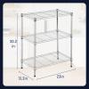 imagePayLessHere  6Tier Wire Shelf with Wheels  48quotx18quotx82quot  Chrome  Adjustable Racks  HeavyDuty Storage Shelves Holds Upto 510 lbs  RustResistant NoTool Assembly  for Home Garage ShelvingChrome