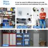 imagePayLessHere  6Tier Wire Shelf with Wheels  48quotx18quotx82quot  Chrome  Adjustable Racks  HeavyDuty Storage Shelves Holds Upto 510 lbs  RustResistant NoTool Assembly  for Home Garage ShelvingBlack