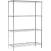 imagePayLessHere  6Tier Wire Shelf with Wheels  48quotx18quotx82quot  Chrome  Adjustable Racks  HeavyDuty Storage Shelves Holds Upto 510 lbs  RustResistant NoTool Assembly  for Home Garage ShelvingChrome