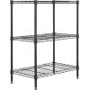 imagePayLessHere  6Tier Wire Shelf with Wheels  48quotx18quotx82quot  Chrome  Adjustable Racks  HeavyDuty Storage Shelves Holds Upto 510 lbs  RustResistant NoTool Assembly  for Home Garage ShelvingBlack
