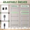 imagePayLessHere  6Tier Wire Shelf with Wheels  48quotx18quotx82quot  Chrome  Adjustable Racks  HeavyDuty Storage Shelves Holds Upto 510 lbs  RustResistant NoTool Assembly  for Home Garage ShelvingChrome