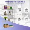 imagePayLessHere  6Tier Wire Shelf with Wheels  48quotx18quotx82quot  Chrome  Adjustable Racks  HeavyDuty Storage Shelves Holds Upto 510 lbs  RustResistant NoTool Assembly  for Home Garage ShelvingChrome