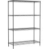 imagePayLessHere  6Tier Wire Shelf with Wheels  48quotx18quotx82quot  Chrome  Adjustable Racks  HeavyDuty Storage Shelves Holds Upto 510 lbs  RustResistant NoTool Assembly  for Home Garage ShelvingBlack