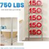 imagePayLessHere  6Tier Wire Shelf with Wheels  48quotx18quotx82quot  Chrome  Adjustable Racks  HeavyDuty Storage Shelves Holds Upto 510 lbs  RustResistant NoTool Assembly  for Home Garage ShelvingChrome