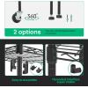 imagePayLessHere  6Tier Wire Shelf with Wheels  48quotx18quotx82quot  Chrome  Adjustable Racks  HeavyDuty Storage Shelves Holds Upto 510 lbs  RustResistant NoTool Assembly  for Home Garage ShelvingBlack