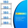 imagePayLessHere  6Tier Wire Shelf with Wheels  48quotx18quotx82quot  Chrome  Adjustable Racks  HeavyDuty Storage Shelves Holds Upto 510 lbs  RustResistant NoTool Assembly  for Home Garage ShelvingChrome