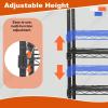 imagePayLessHere  6Tier Wire Shelf with Wheels  48quotx18quotx82quot  Chrome  Adjustable Racks  HeavyDuty Storage Shelves Holds Upto 510 lbs  RustResistant NoTool Assembly  for Home Garage ShelvingBlack