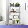 imagePayLessHere  6Tier Wire Shelf with Wheels  48quotx18quotx82quot  Chrome  Adjustable Racks  HeavyDuty Storage Shelves Holds Upto 510 lbs  RustResistant NoTool Assembly  for Home Garage ShelvingChrome