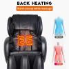 imageZero Gravity Full Body Electric Shiatsu Massage Chair Recliner with Foot Roller Airbag Massage System Stretch VibratingBlack