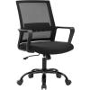 imageBestOffice Swivel Rolling Computer Chair Executive Lumbar Support Task Mesh Chair Adjustable Stool for Women Men BlackBlack