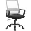 imageBestOffice Swivel Rolling Computer Chair Executive Lumbar Support Task Mesh Chair Adjustable Stool for Women Men BlackWhite