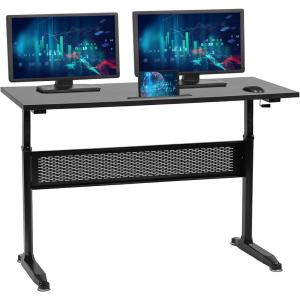 imageAdjustable Standing Desk Computer Height Converter Workstation Large Desktop Stand Up Laptop SitStand Fit Dual Monitor for Home Office Black 472