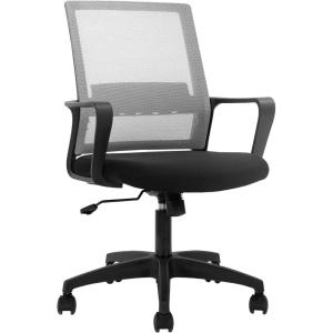 imageBestOffice Desk Chair for Office which is Ergonomically Made with Cushion Armrest ampamp Lumbar Support Nylon BlackGrey