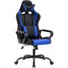 imageBestOffice HighBack Gaming Chair PC Office Chair Computer Racing Chair PU Desk Task Chair Ergonomic Executive Swivel Rolling Chair with Lumbar Support for Back Pain Women MenWhiteBlue