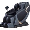 imageMassage ChairFull Body Zero Gravity Recliner Chair with Smart Large Screen Bluetooth Speaker Wormwood Back and Calf Heating Therapy Foot Roller Air Massage System for Home OfficeBlackBlack
