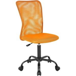 imageBestOffice Ergonomic Office Chair Desk Chair Mesh Computer Chair Armless Back Support Modern Executive Rolling Swivel Chair with Lumbar SupportBlackOrange