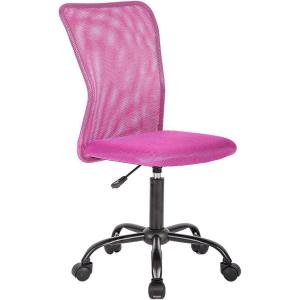 imageBestOffice Ergonomic Office Chair Desk Chair Mesh Computer Chair Armless Back Support Modern Executive Rolling Swivel Chair with Lumbar SupportBlackPink