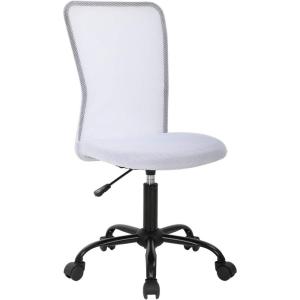 imageBestOffice Ergonomic Office Chair Desk Chair Mesh Computer Chair Armless Back Support Modern Executive Rolling Swivel Chair with Lumbar SupportBlackWhite