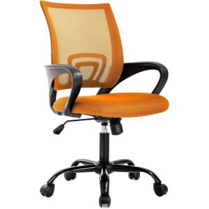 imageBestOffice Office Chair Ergonomic Cheap Desk Chair Mesh Computer Chair Lumbar Support Modern Executive Adjustable Stool Rolling Swivel Chair for Back Pain BlackOrange