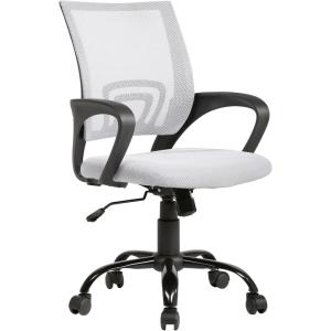 imageBestOffice Office Chair Ergonomic Cheap Desk Chair Mesh Computer Chair Lumbar Support Modern Executive Adjustable Stool Rolling Swivel Chair for Back Pain BlackWhite