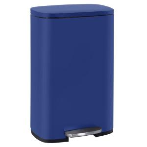 imageFDW 13 Gallon50 L Garbage Can Kitchen Trash Can with Lid for Office Bedroom Bathroom Step Trash Bin FingerprintProof Brushed Stainless Steel 13 Gallon  50 LiterDeep Blue