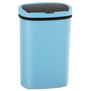 imageKitchen Trash Can with Lid 13 Gallon Automatic Garbage Can for Bathroom Bedroom Home Office 50 Liter Touch Free HighCapacity Brushed Stainless Steel Waste BinBlue