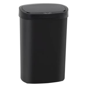 imageKitchen Trash Can with Lid 13 Gallon Automatic Garbage Can for Bathroom Bedroom Home Office 50 Liter Touch Free HighCapacity Brushed Stainless Steel Waste BinBlack