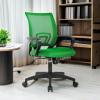 imageBestOffice  Ergonomic Office Chair  MidBack Swivel Desk Chair  Breathable Backrest ampamp Lumbar Support  Adjustable Height  Sponge Seat  Rolling Wheels  Black  for Adults ampamp WomenGreen