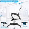 imageBestOffice  Ergonomic Office Chair  MidBack Swivel Desk Chair  Breathable Backrest ampamp Lumbar Support  Adjustable Height  Sponge Seat  Rolling Wheels  Black  for Adults ampamp WomenWhite