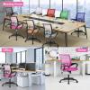 imageBestOffice  Ergonomic Office Chair  MidBack Swivel Desk Chair  Breathable Backrest ampamp Lumbar Support  Adjustable Height  Sponge Seat  Rolling Wheels  Black  for Adults ampamp WomenPink