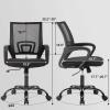 imageBestOffice  Ergonomic Office Chair  MidBack Swivel Desk Chair  Breathable Backrest ampamp Lumbar Support  Adjustable Height  Sponge Seat  Rolling Wheels  Black  for Adults ampamp WomenBlack