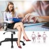imageBestOffice  Ergonomic Office Chair  MidBack Swivel Desk Chair  Breathable Backrest ampamp Lumbar Support  Adjustable Height  Sponge Seat  Rolling Wheels  Black  for Adults ampamp WomenGrey